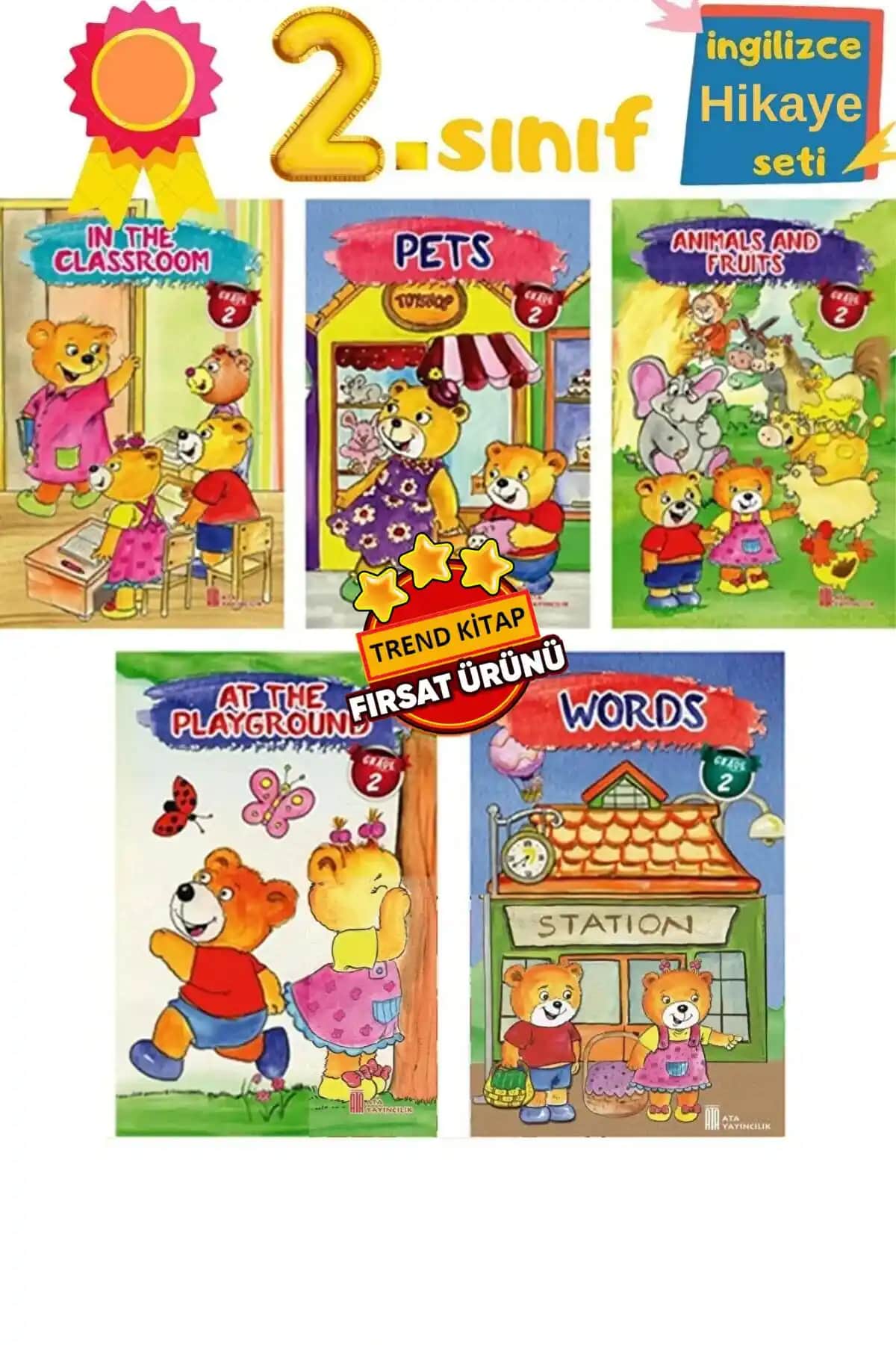 Ata Yayıncılık 2. Sınıf Öğrencileri İçin İngilizce Hikaye Kitabı Seti Önerisi