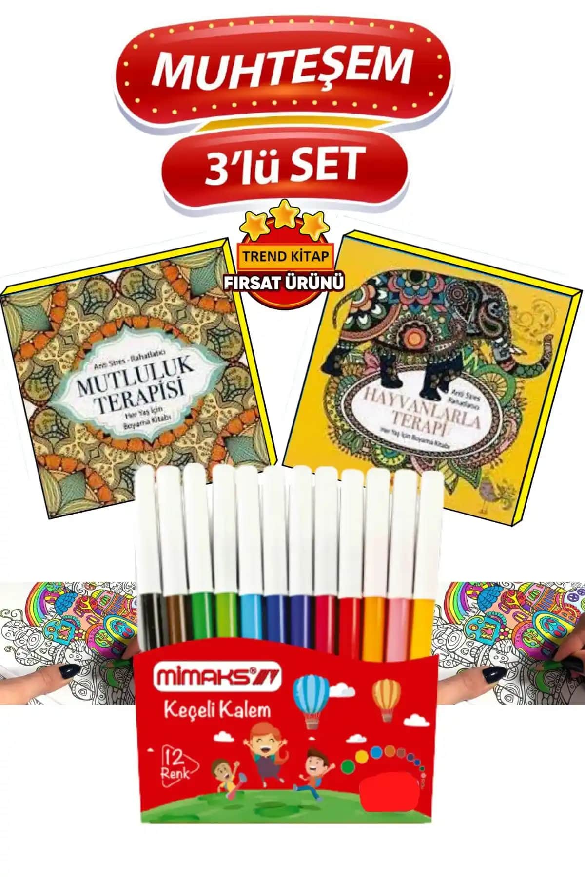 Ata Yayıncılık Mandala Boyama Seti: Her Yaşa Uygun Rahatlatıcı ve Yaratıcı Hobi Seçeneği