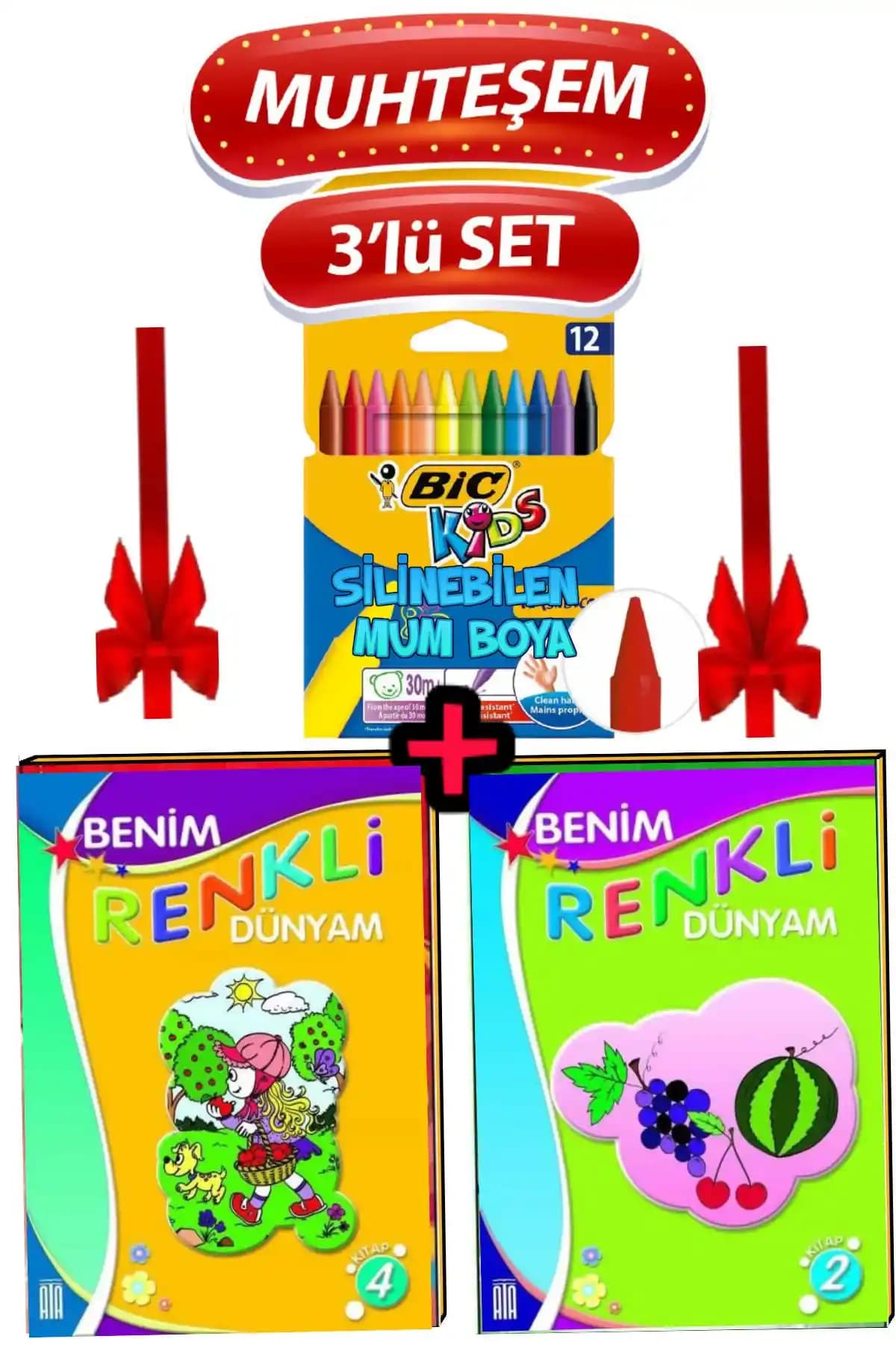 Ata Yayıncılık Silinebilir Pastel Boya Seti Çocuklar İçin Yaratıcı ve Eğlenceli Sanat Malzemeleri