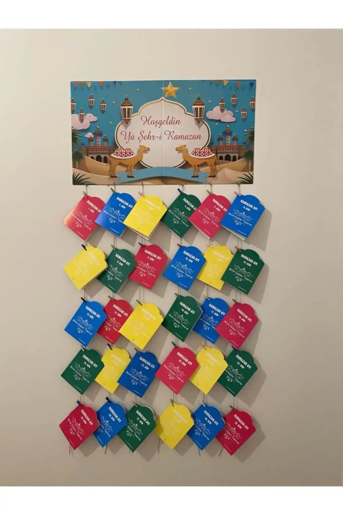Çocuklar İçin Özel Tasarım Ramazan Takvimi Dini Bilgileri Eğlenceli ve Öğretici