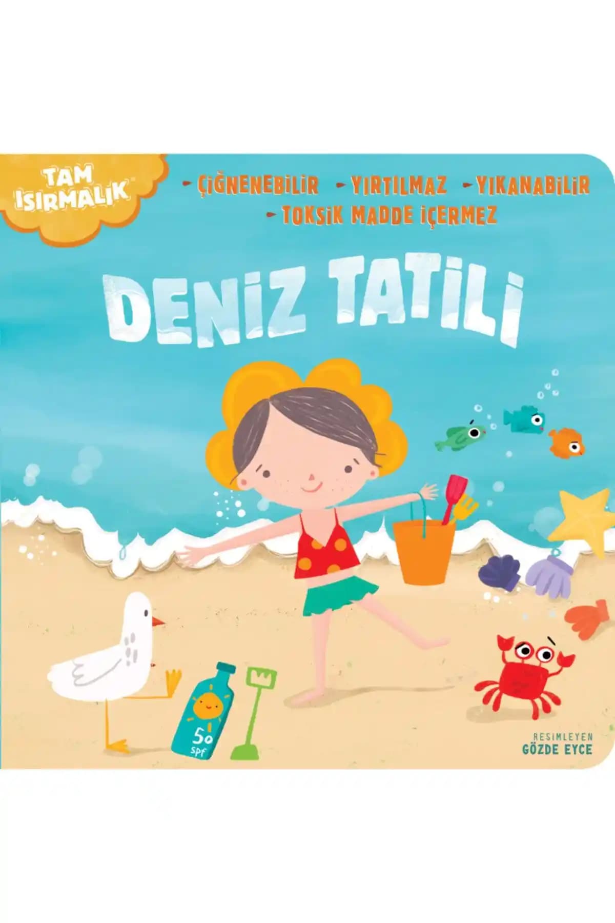 Dayanıklı ve Güvenli Çocuklar İçin Yırtılmaz Yıkanabilir Eğitici Kitap
