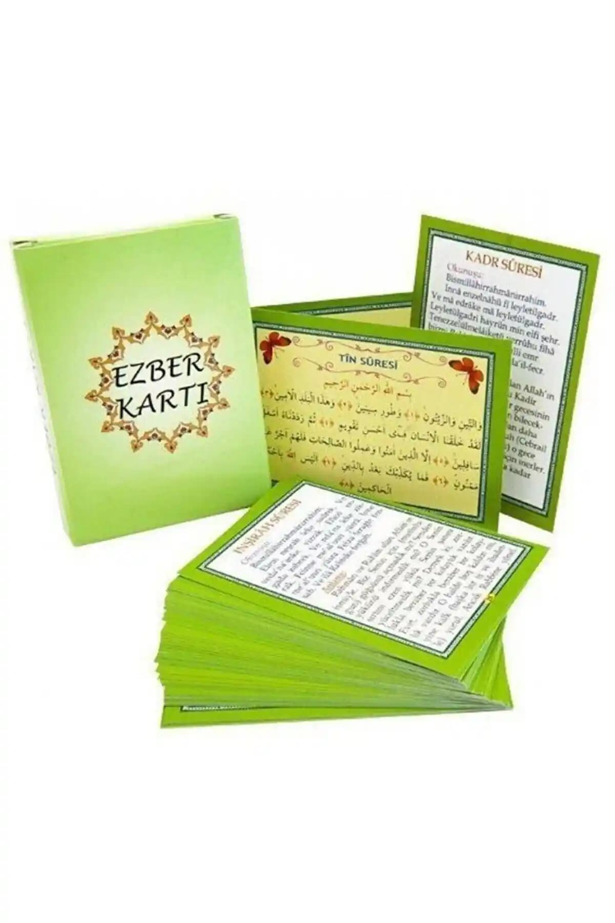 Dini Dualar ve Surelerin Ezberlenmesine Yönelik Pratik Kartlar Seti