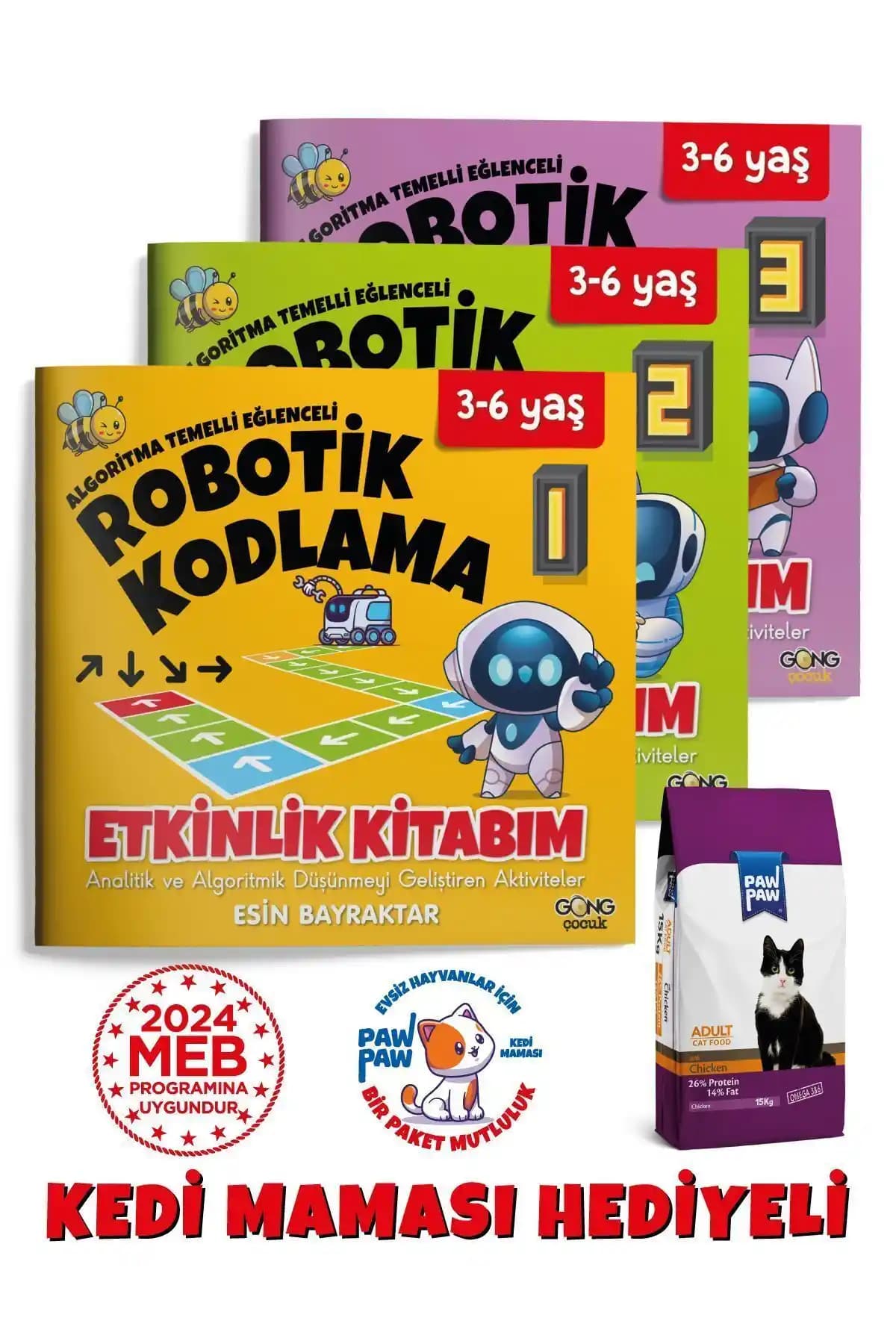 Gong 3-6 Yaş Algoritmik Temelli Robotik Kodlama Seti Çocukların Bilişsel ve Sosyal Gelişimine Katkı Sağlar