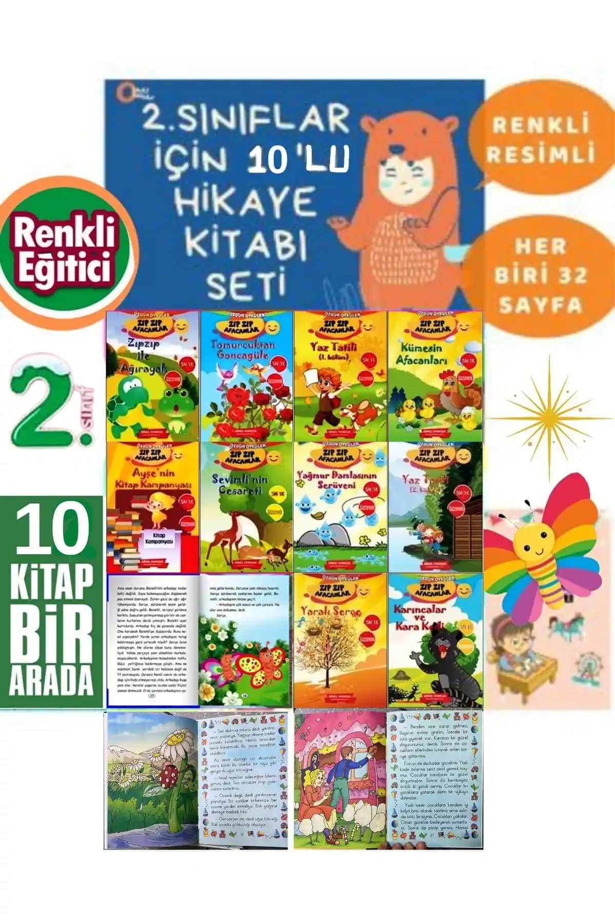 Gönül Yayıncılık Çocuk Hikaye Seti 6-9 Yaş Arası Eğlenceli ve Eğitici İçerikler