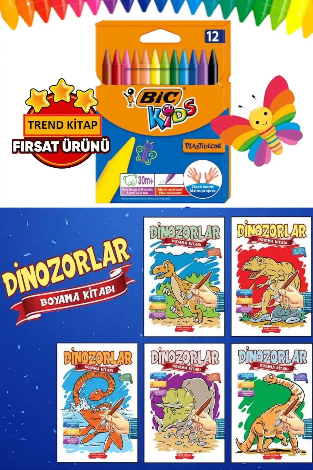 Gönül Yayıncılık Okul Öncesi Boyama Seti 4-6 Yaş Çocuklar İçin Eğitici ve Eğlenceli