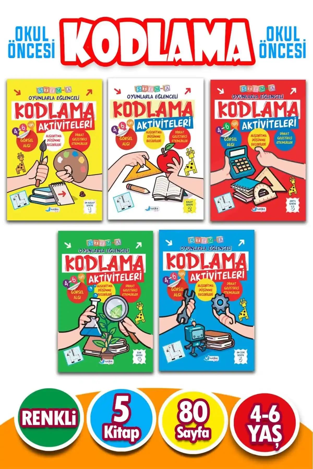 Harika Kitap 4 ile Çocuklar İçin Eğlenceli ve Eğitici Kodlama Seti