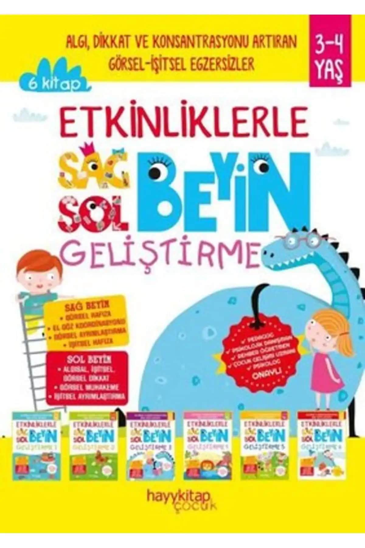 Hayykitap 3-4 Yaş Çocuklar İçin Sağ ve Sol Beyin Geliştirme Seti Detaylı İnceleme