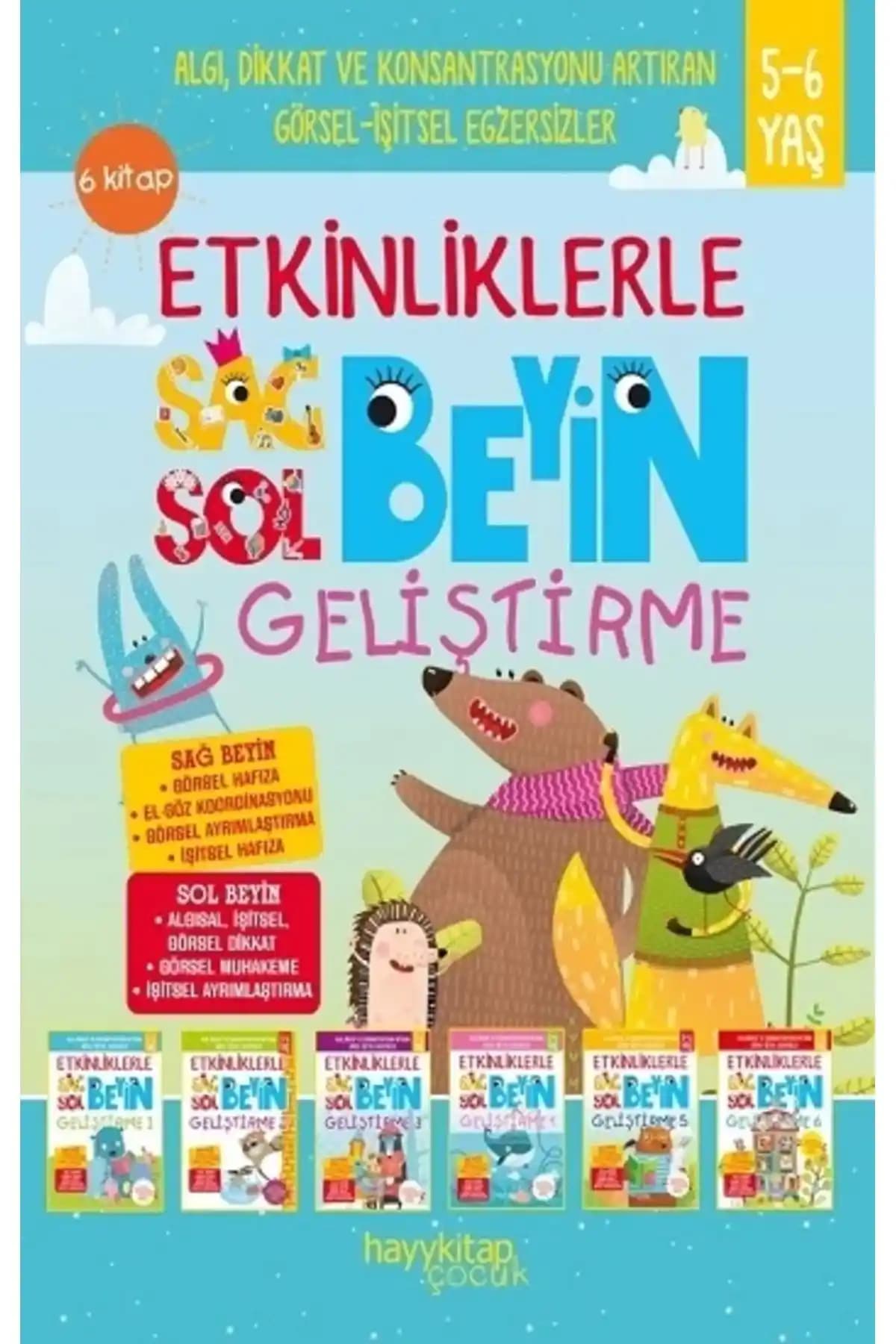 Hayykitap 6’lı Set ile 3-6 Yaş Çocukların Beyin Gelişimini Destekleyici Etkinlikler
