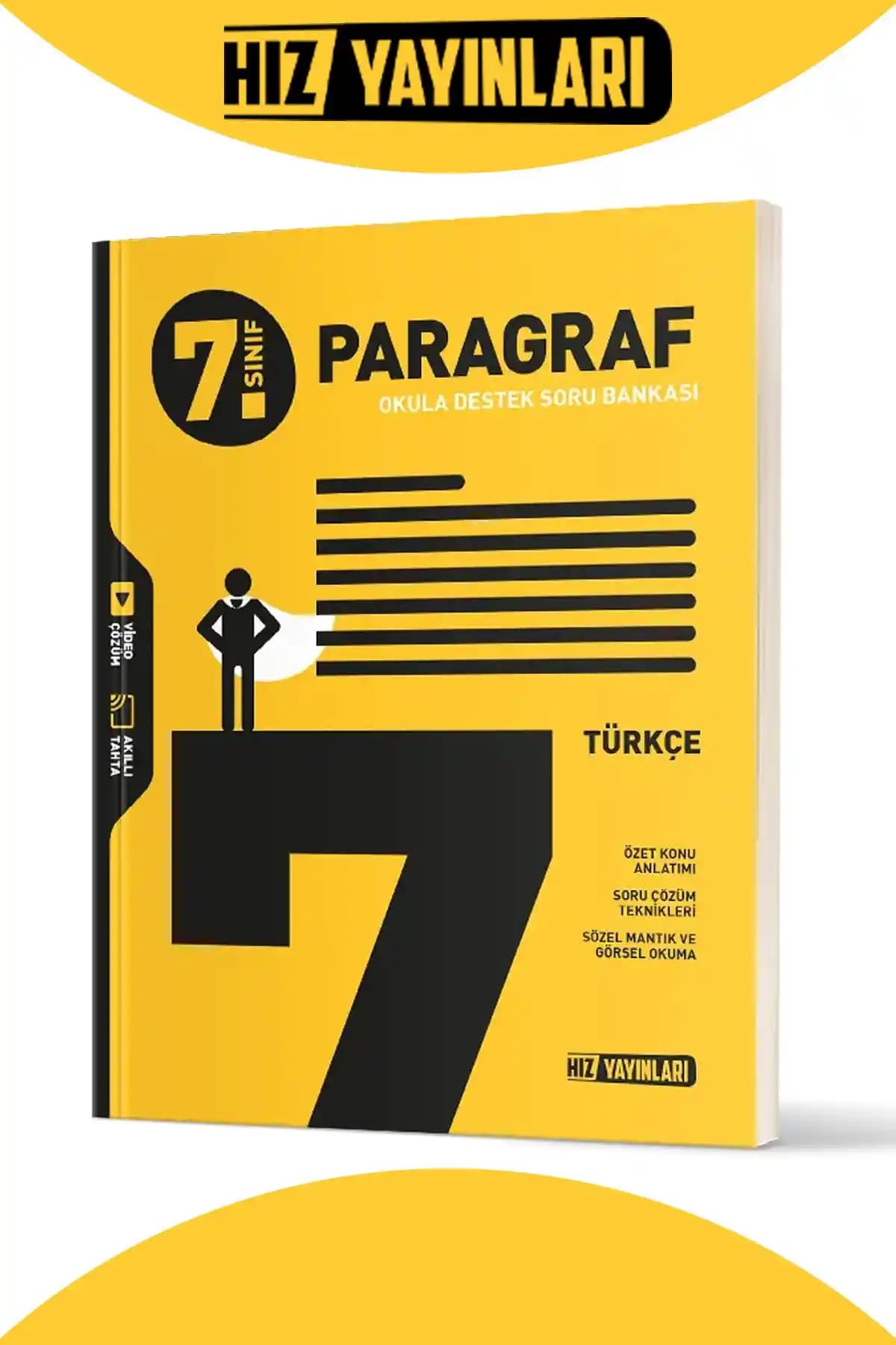 Hız Yayınları 7. Sınıf Türkçe Paragraf Soru Bankası Güncel Müfredata Uygun