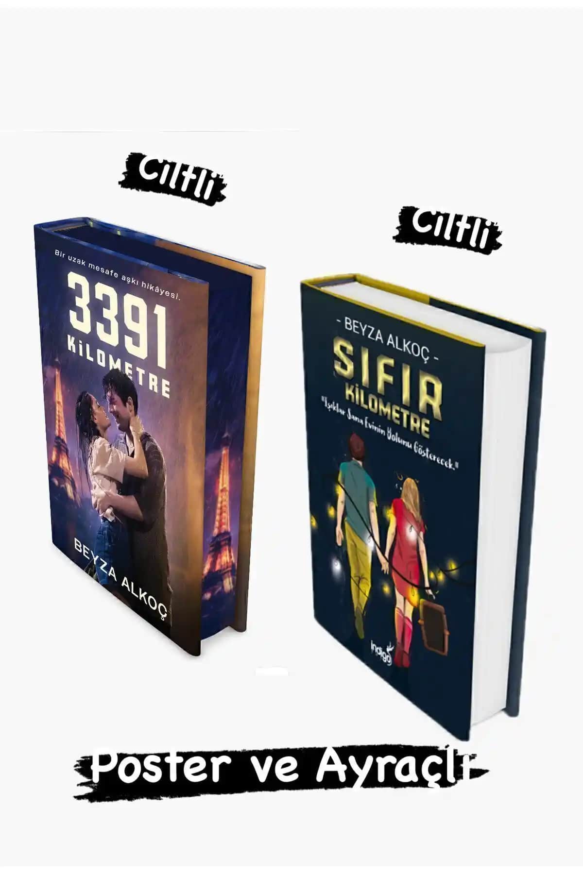 İndigo Kitap 3391 ve Sıfır Kilometre Seti: Duygusal ve Estetik Aşk Romanı Koleksiyonu