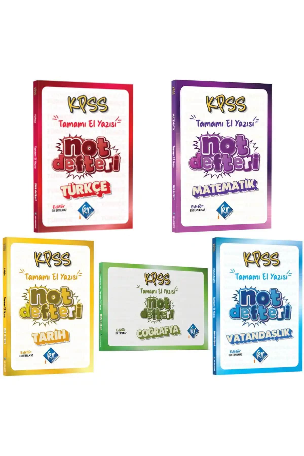 KR Akademi 2026 KPSS GYGK El Yazısı Not Defteri Seti Sınava Hazırlık ve Konu Anlatımı İçin Uygun