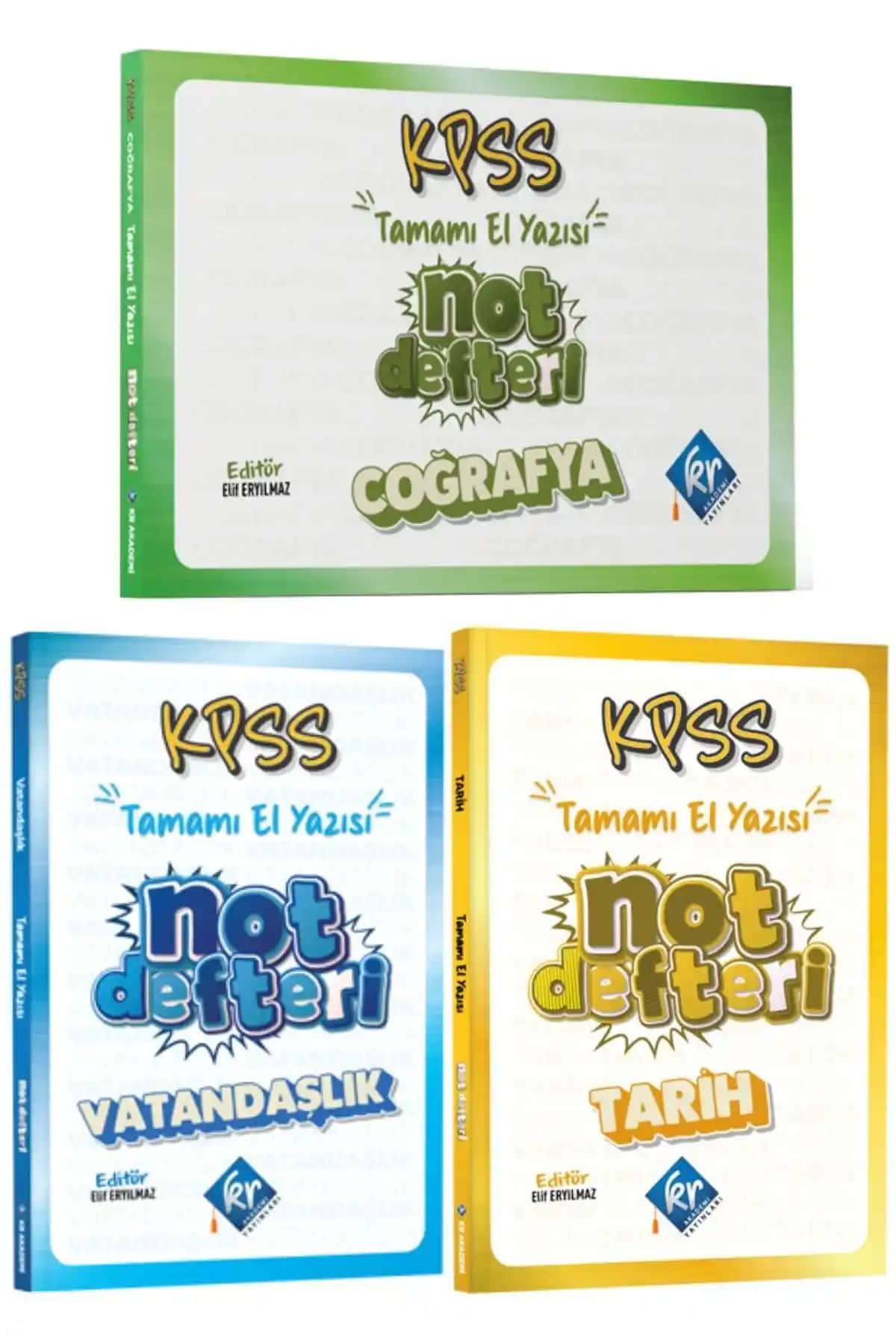 KR Akademi 2026 KPSS Not Defteri Seti: Tarih Coğrafya Vatandaşlık İçerikleri