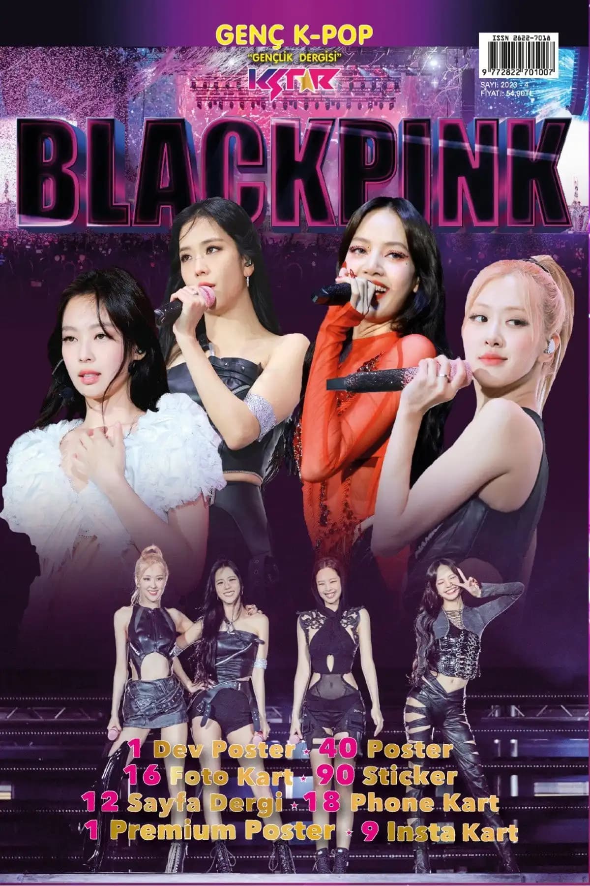 KSTAR Blackpink Dergisi 4 Kpop Türkçe Baskılı Yüksek Kalite ve Güncel İçerik