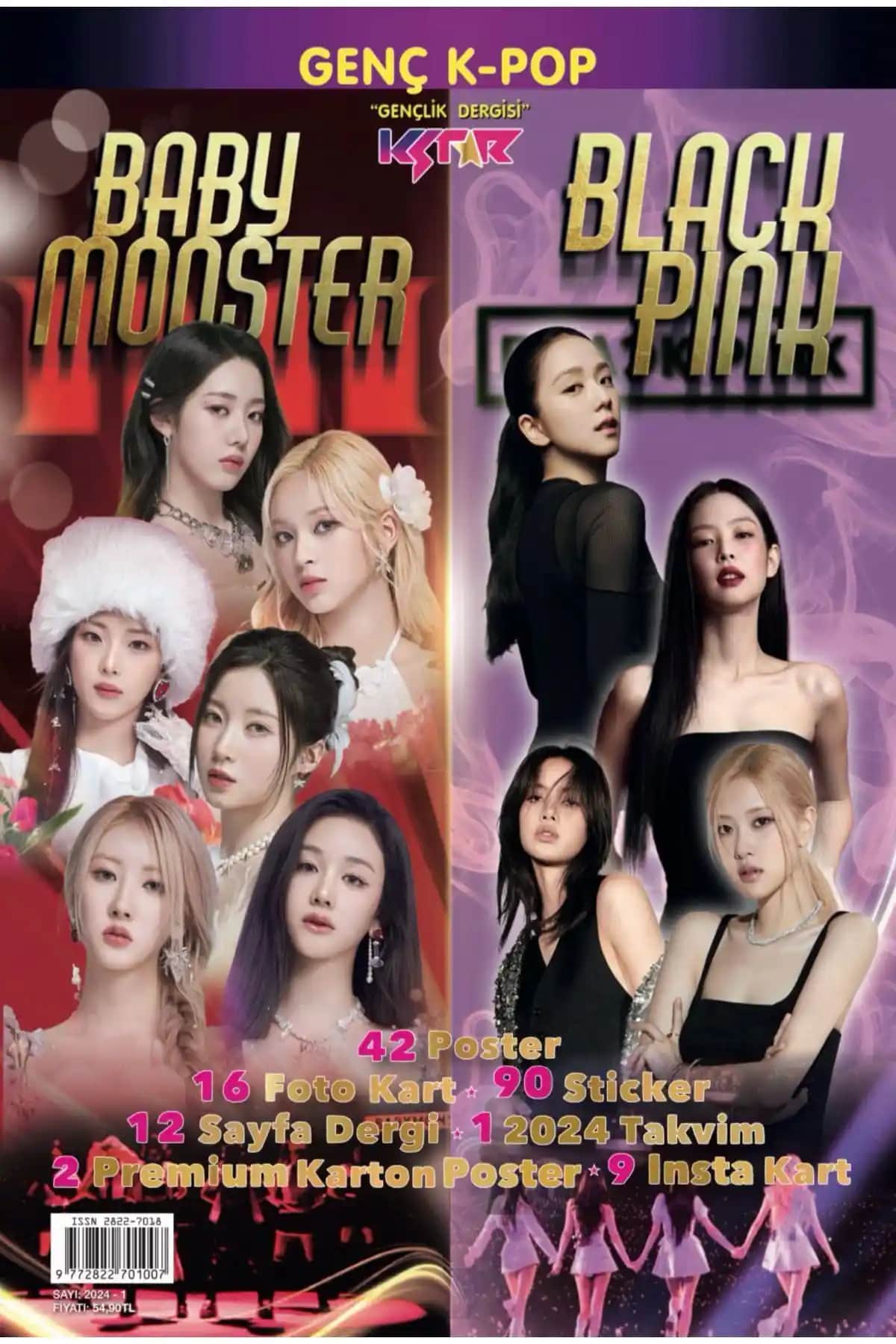 KSTAR Blackpink ve Babymonster İçerikli Türkçe K-pop Dergisi 2024 Koleksiyon Seti
