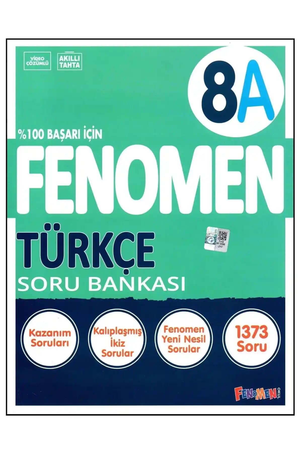 Kurmay Yayınları Fenomen 8 Türkçe Soru Bankası 2023 Güncel ve Güvenilir Eğitim Kaynağı