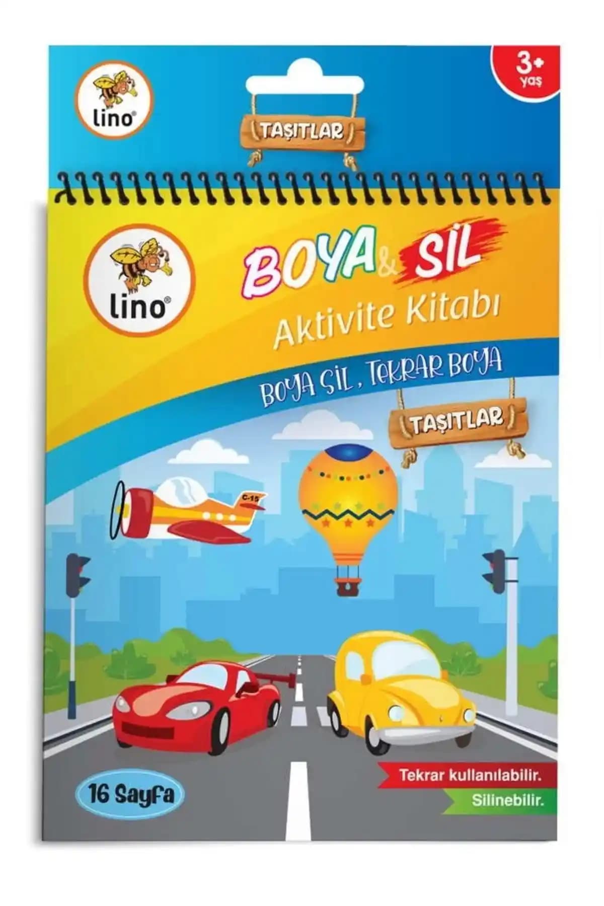 Lino Boya Sil Aktivite Boyama Kitabı: Çocuklar İçin Güvenli ve Eğlenceli Sanat Aktivitesi
