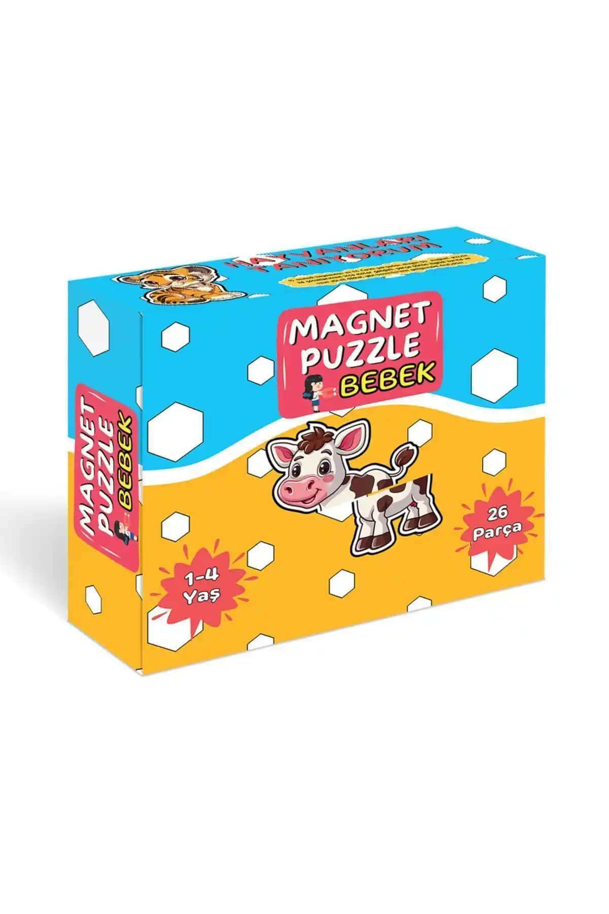 Minkino 1-4 Yaş Magnet Puzzle Seti Hayvanları Tanıma ve Gelişim Destekleyici