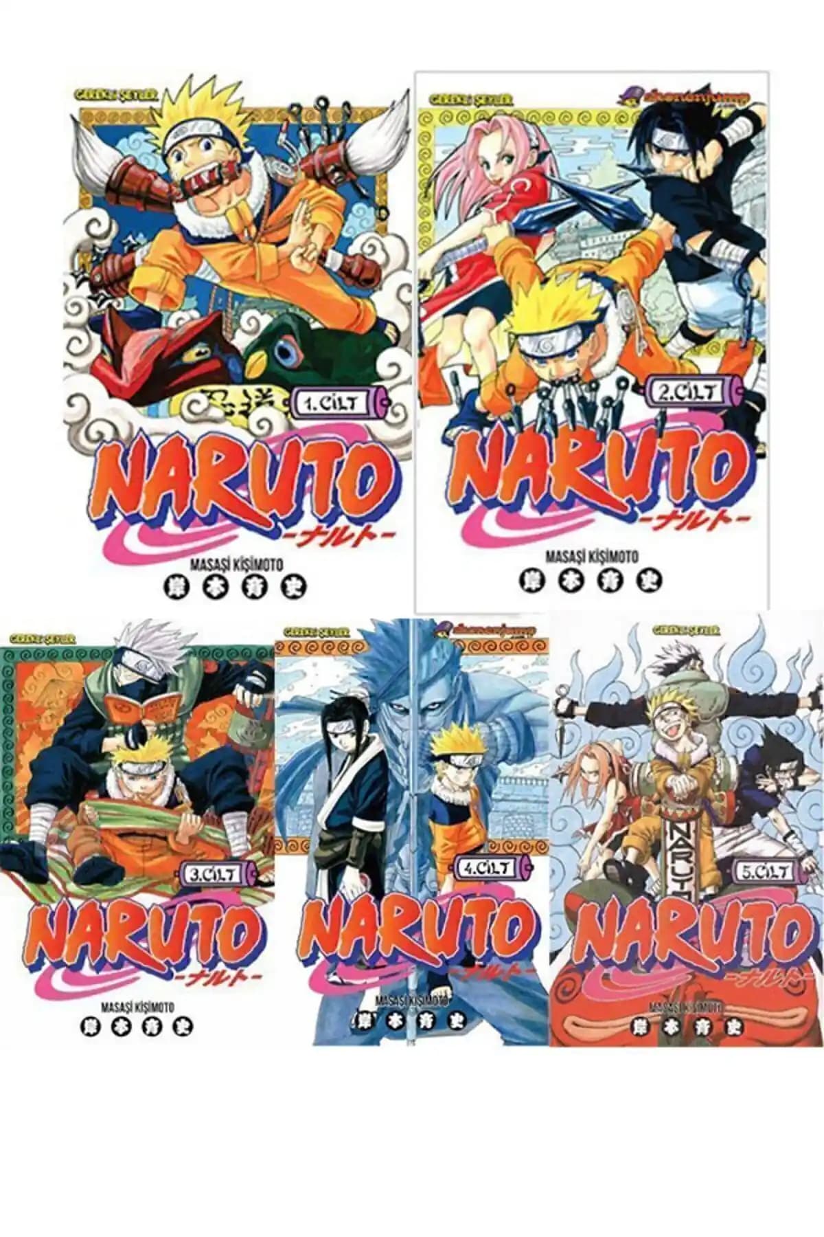 Naruto Manga Başlangıç Seti Gerekli Şeyler Yayıncılık Türkçe 5 Cilt Koleksiyon Ürünü