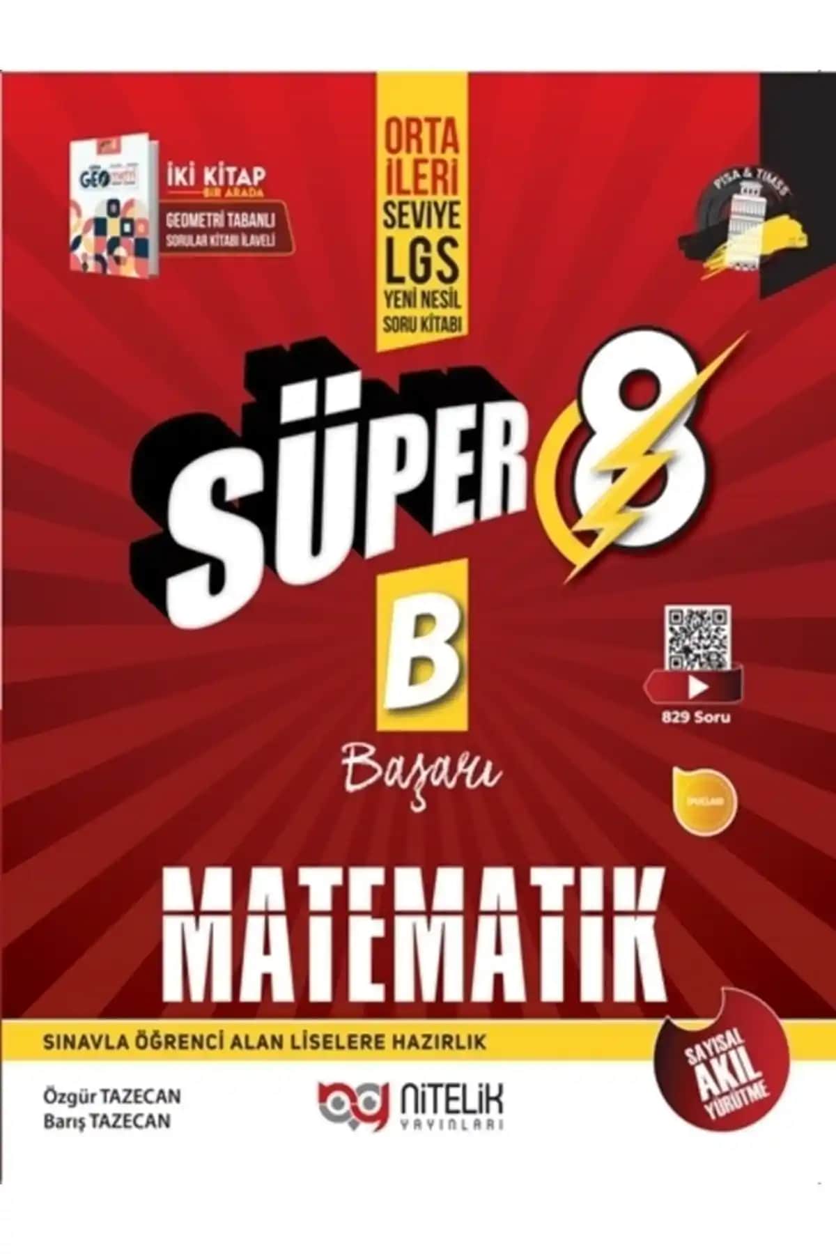 Nitelik Yayınları 8. Sınıf LGS Süper Matematik Soru Kitabı ve Özellikleri