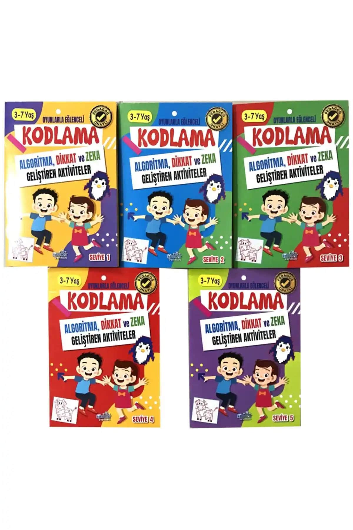 Oscar Yayınları 3-7 Yaş Kodlama Dikkat ve Zeka Geliştirici Aktivite Seti: Eğitici ve Eğlenceli Öğrenme Aracı