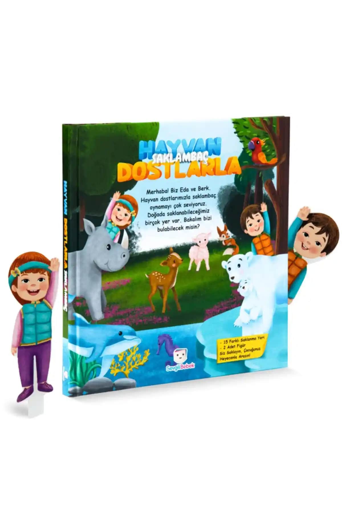 SevgiliBebek Saklambaç Kitabı: Çocuklar İçin Eğlenceli ve Eğitici Hayvan Temalı Oyun Kitabı