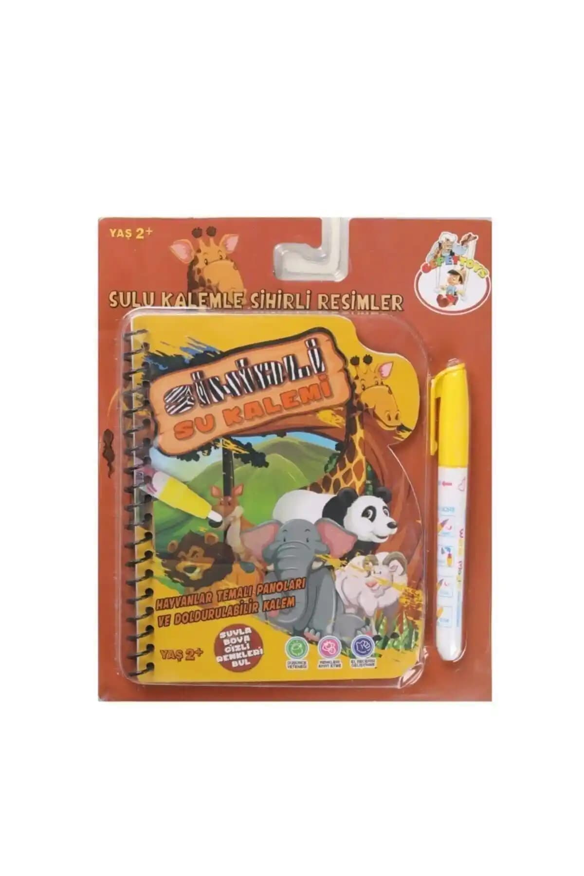 Su Magic Hayvan Temalı Sihirli Boyama Kitabı Çocuklar İçin Eğlenceli ve Yenilikçi Etkinlik