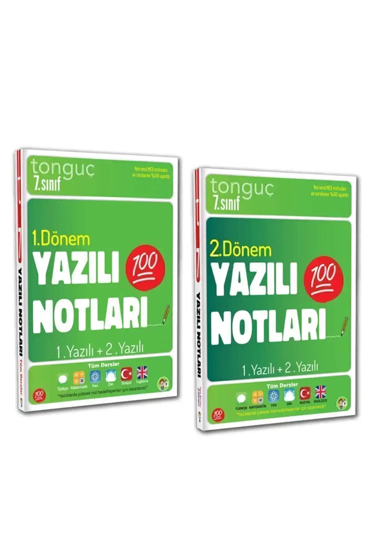Tonguç Yayınları 7. Sınıf Yazılı Notları Seti Öğrenciler İçin Pratik ve Kapsamlı Kaynak
