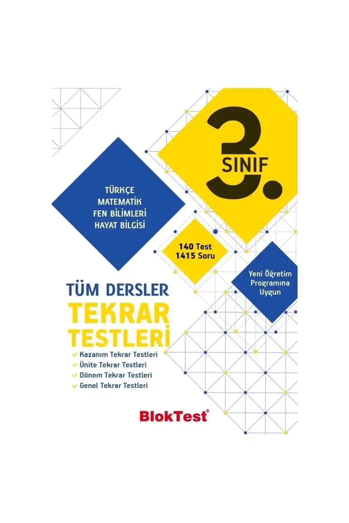 Tudem Yayınları 3. Sınıf Tüm Dersler Tekrar Testleri Eğitim Materyali
