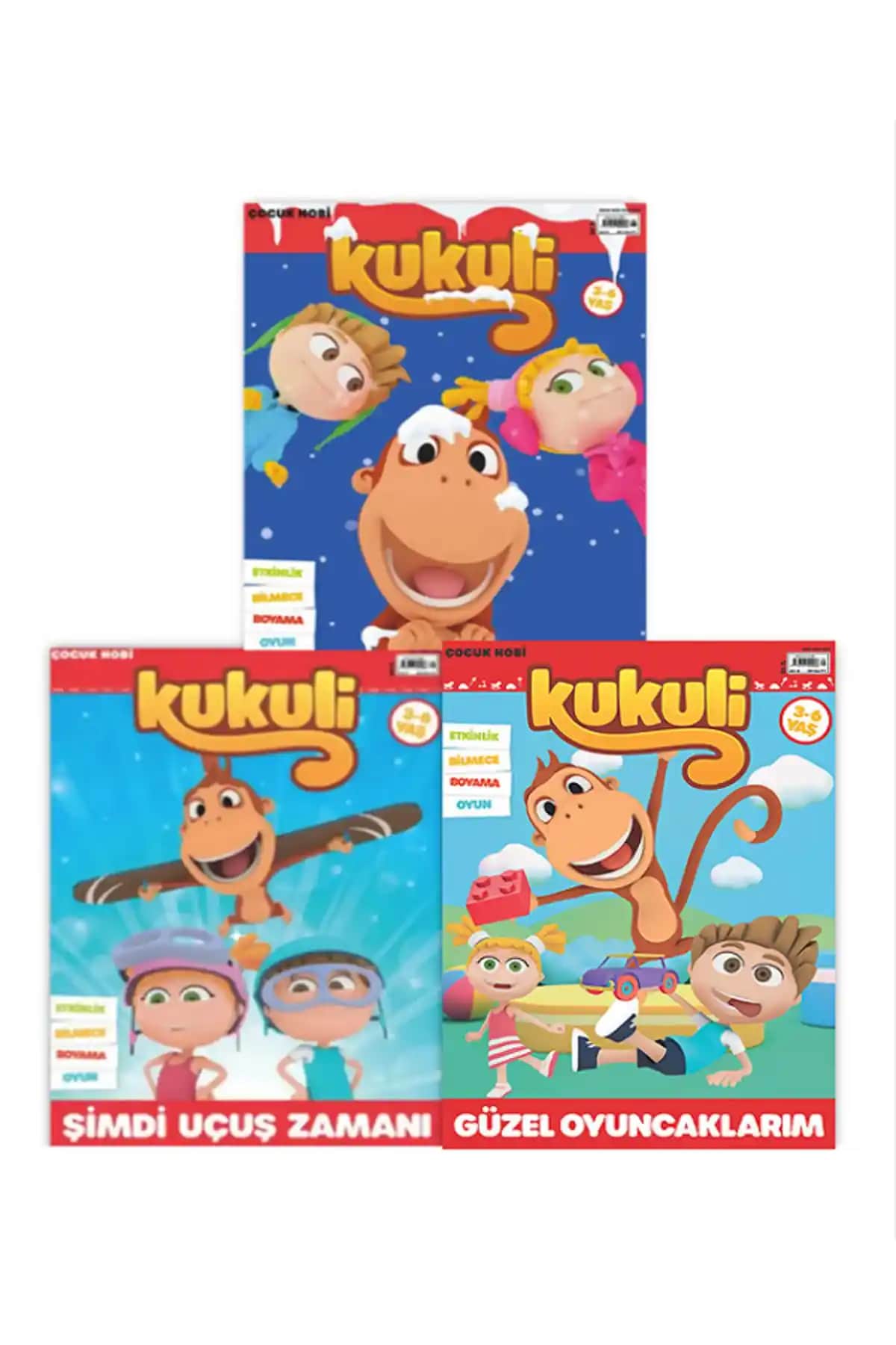 Turkuvaz 3'lü Kukuli Paketi: Çocuklar İçin Eğitici ve Eğlenceli Aktivite Seti