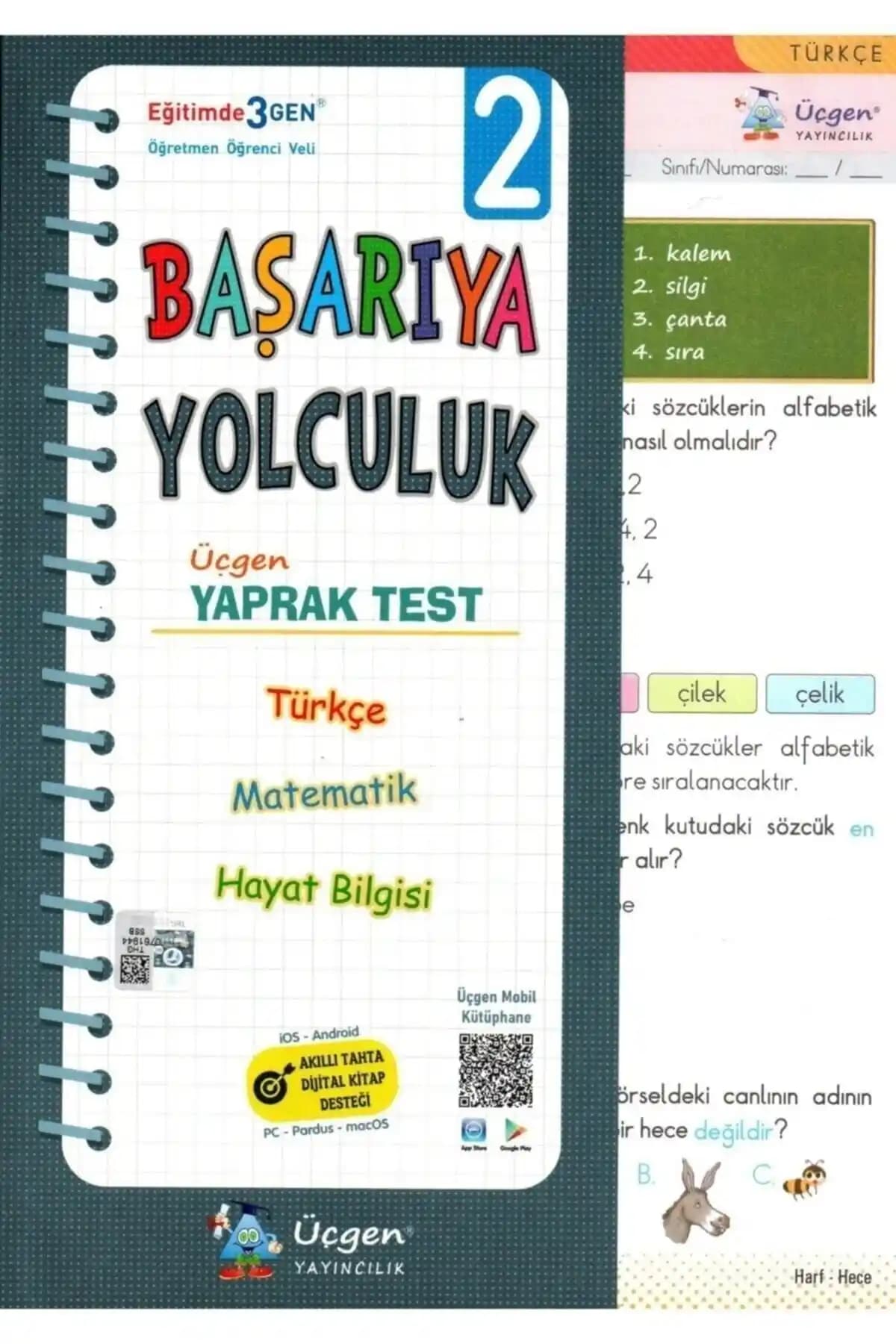 Üçgen 2. Sınıf Başarıya Yolculuk Tüm Dersler Yaprak Test Kitabı İncelemesi