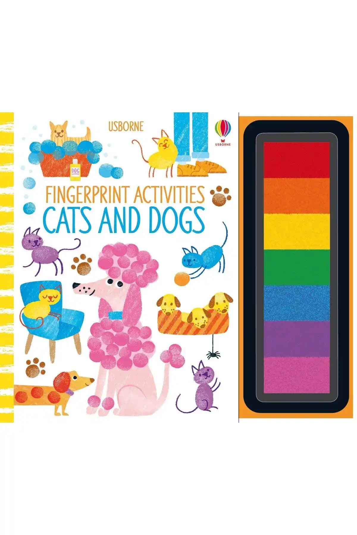 Usborne Parmak İzi Aktiviteleri: Kediler ve Köpekler ile Yaratıcılığı Destekleyen Eğlenceli Kitap