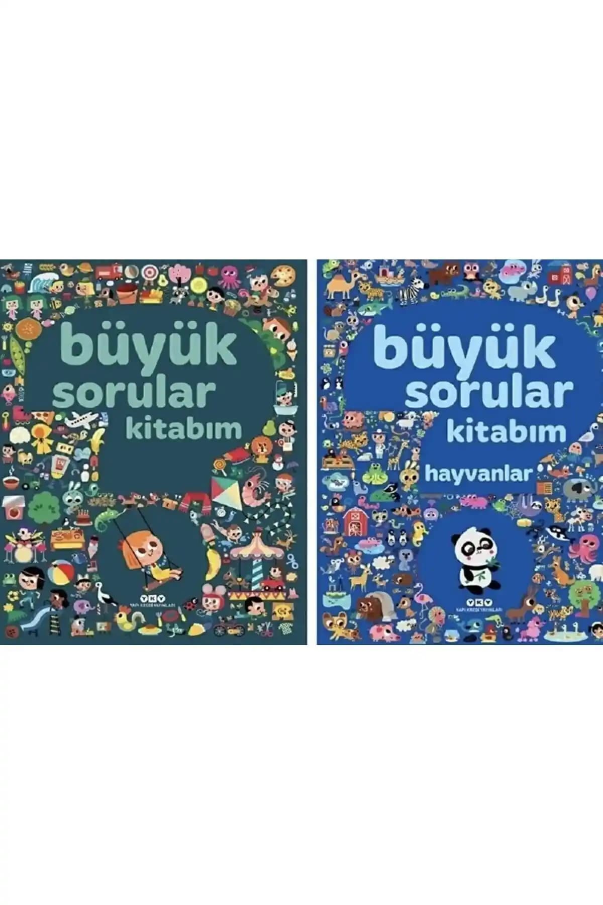Yapı Kredi Yayınları Büyük Sorular ve Hayvanlar İkili Seti Çocuklar İçin Eğitici Kitaplar