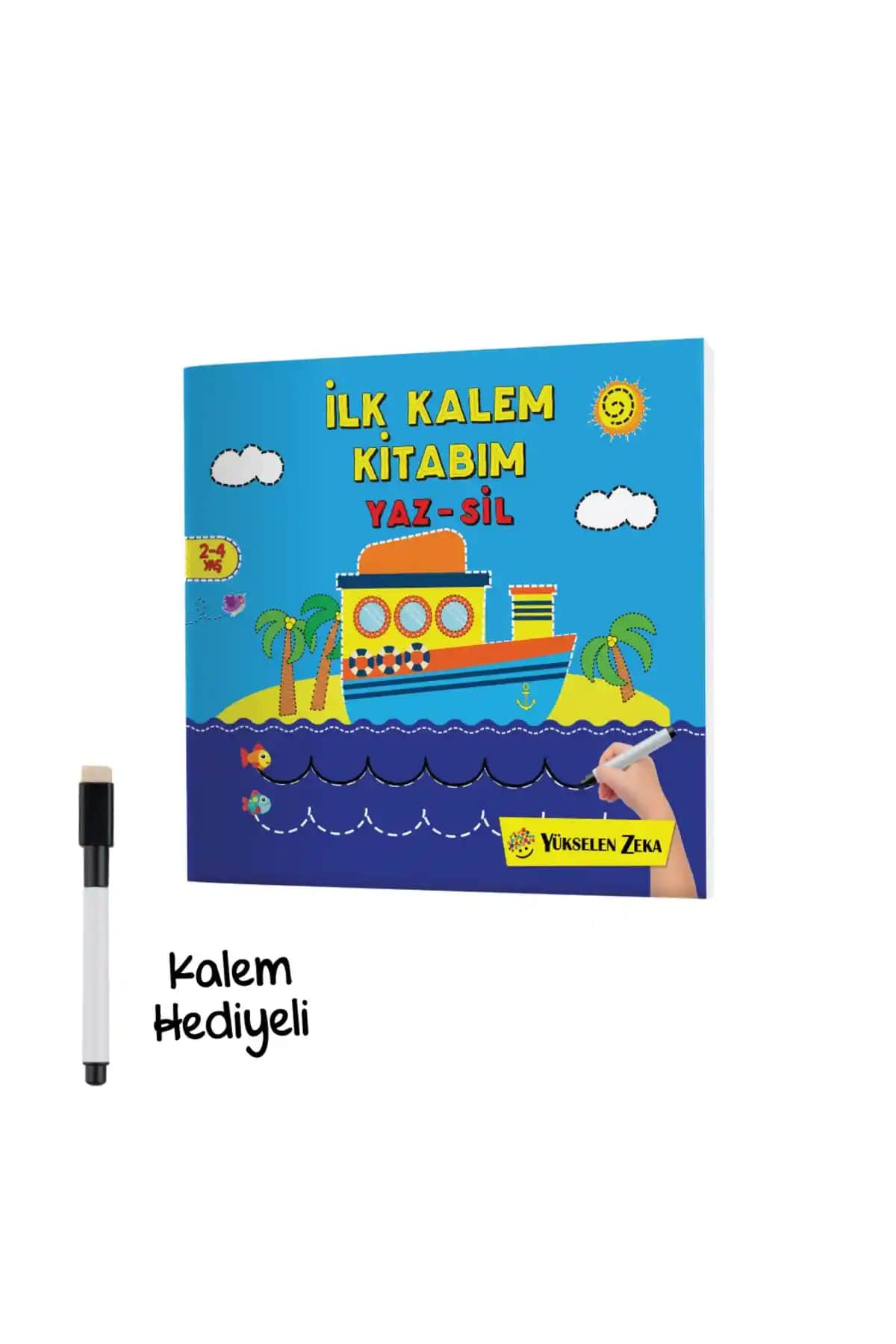 Yaz Sil Serisi İlk Kalem Kitabım: Çocuklar İçin Eğlenceli ve Öğretici Motor Becerisi Geliştirici Kitap