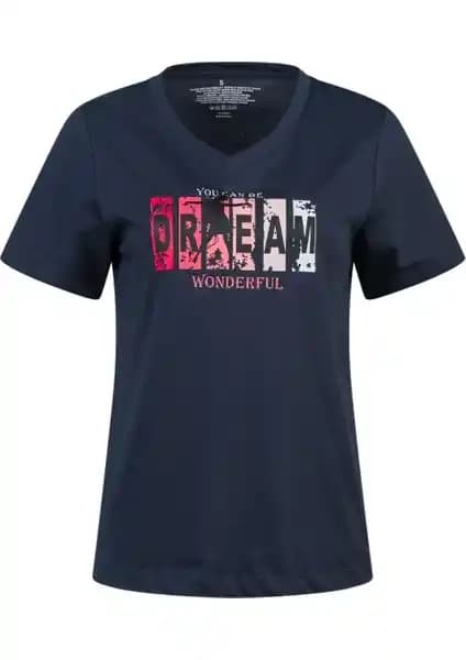 %100 Pamuk Doğal Kumaş ve Etik Standartlara Uygun Kadın V Yaka Tişörtü