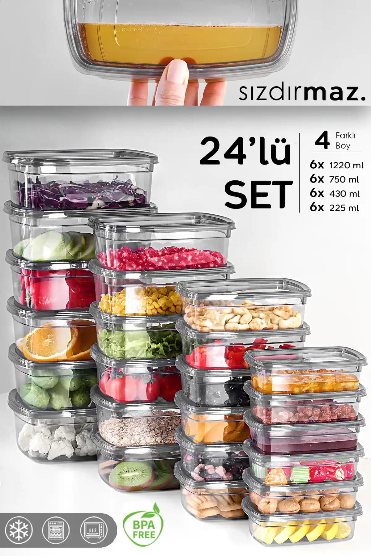 24'lü Saklama Kabı Setleri ile Mutfakta Düzen ve Hijyen Sağlama Rehberi