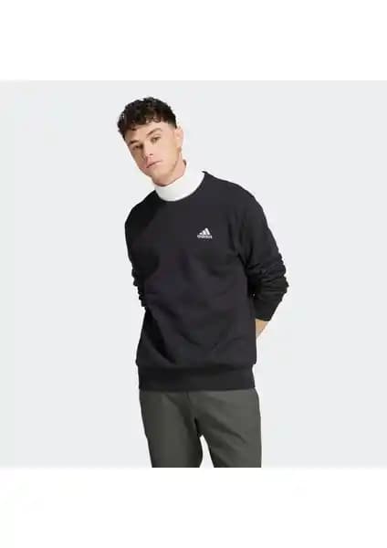 adidas Erkek Small Logo French Terry Sweatshirt Modern ve Konforlu Tasarım