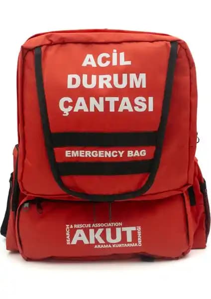 Akut Afet ve Deprem Çantası Çift Kişilik Güvenli Hayatta Kalma Seti