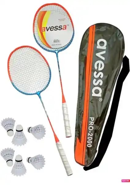 Avessa PRO-2000 Profesyonel Badminton Raketi Seti: Dayanıklı ve Uygun Fiyatlı Spor Paketi