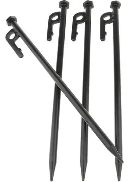 Bal-Kar 4 Adet 40 cm Transmisyon Demir Çivisi Kamp ve Açık Hava Kullanımı İçin