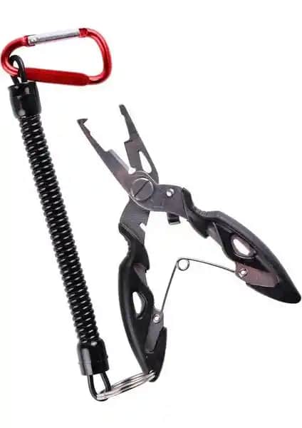 Bauer Balıkçı Pensesi ve Yaylı Karabinalı Askı Aparatı: Dayanıklı ve Kullanışlı Balıkçılık Ekipmanı