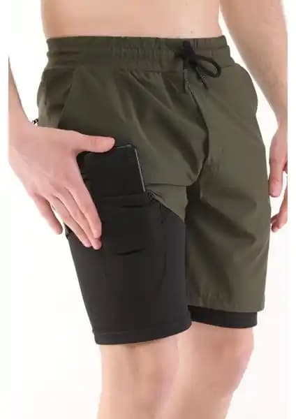 Ghassy Co Erkek Hızlı Kuruyan Mikro Polyester Spor ve Günlük Şort