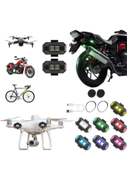 Greathings Çok Fonksiyonlu Çakar Lambası Güvenlik ve Görünürlük Artırıcı Özelliklerle