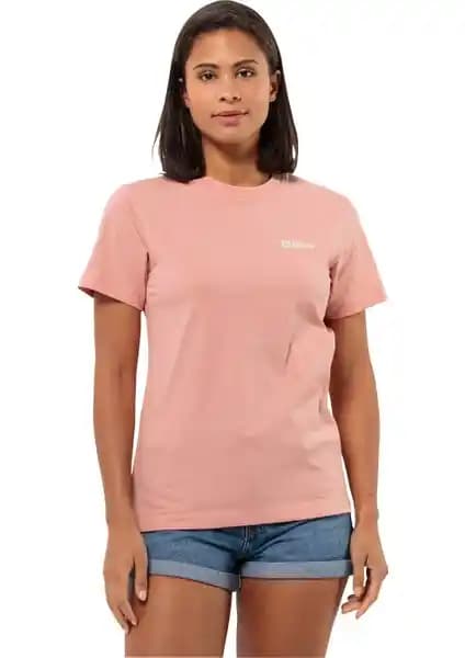 Jack Wolfskin Essential Kadın Outdoor Tişörtü Günlük Şıklık ve Konfor Sunan Modern Tasarım