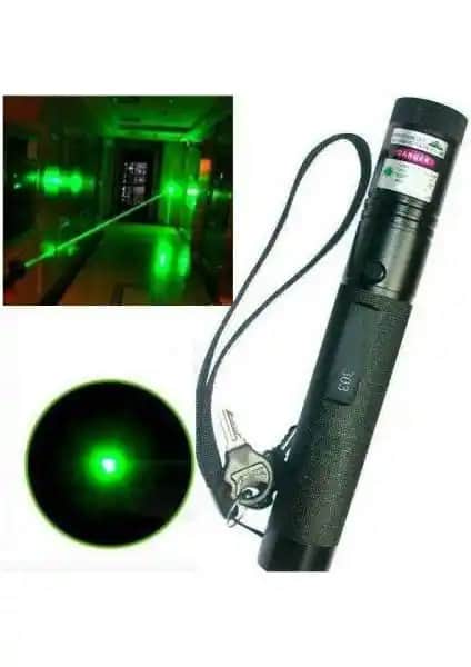 Kama Yeşil Lazer Pointer 1000Mw Profesyonel Kullanım İçin Güçlü ve Uzun Menzilli Cihaz