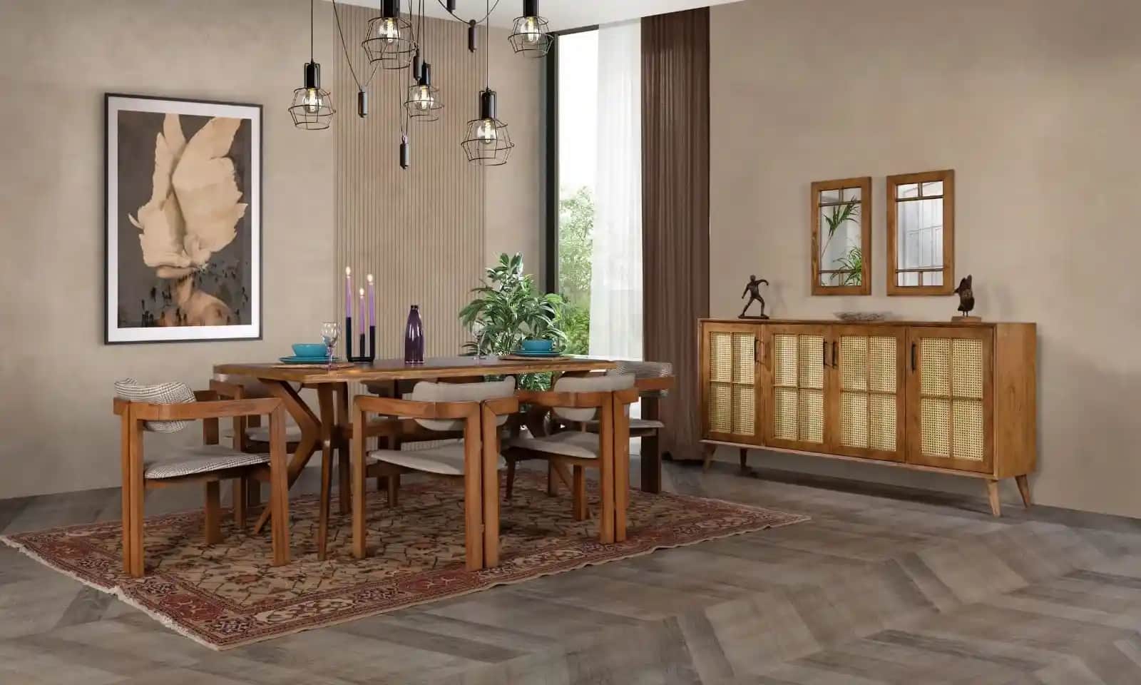 Masif Ahşap Yemek Odası Takımlarıyla Doğal ve Şık Mekanlar Yaratın