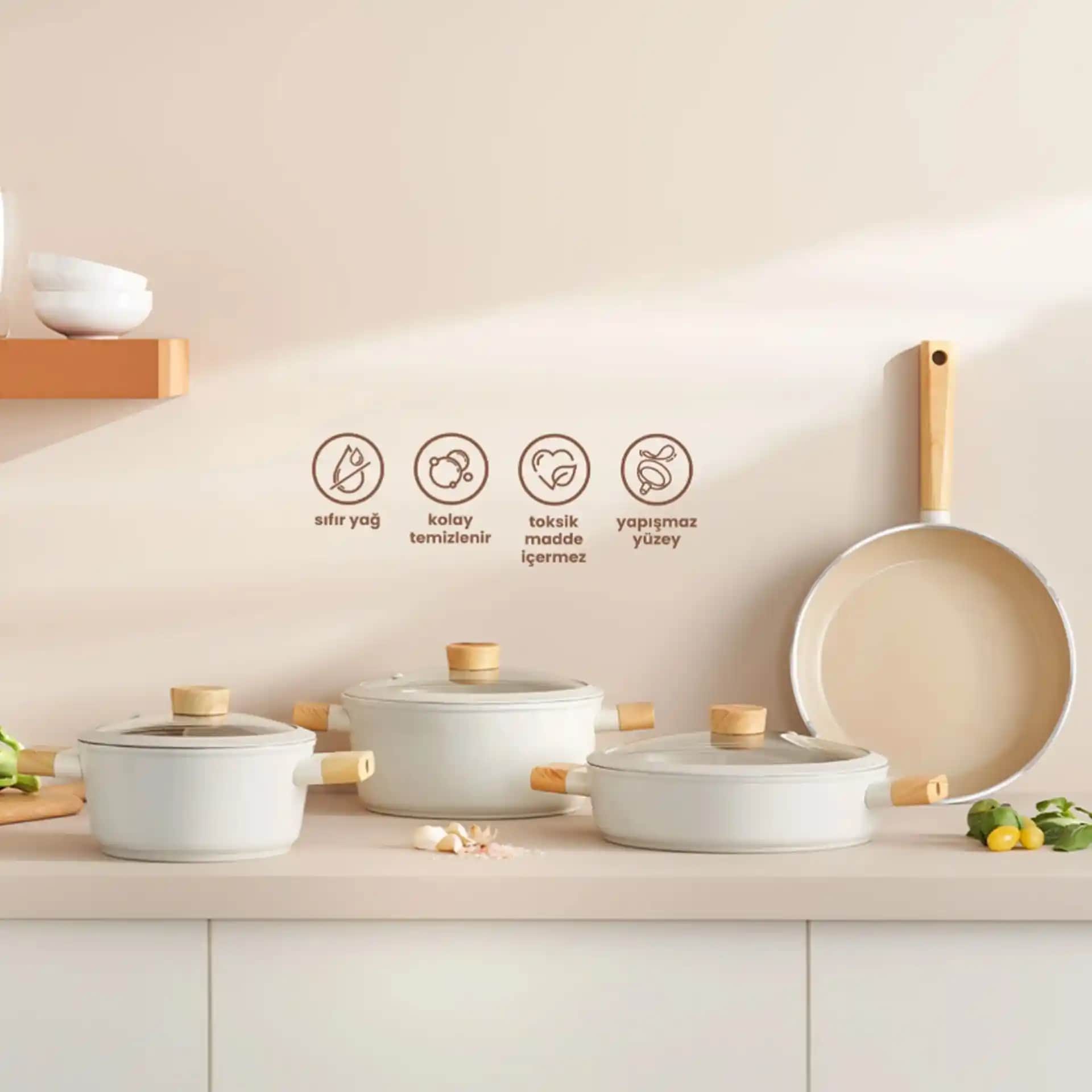 Mutfak Dekorasyonunda Estetik ve Fonksiyonellik Sağlayan Tencere Modelleri