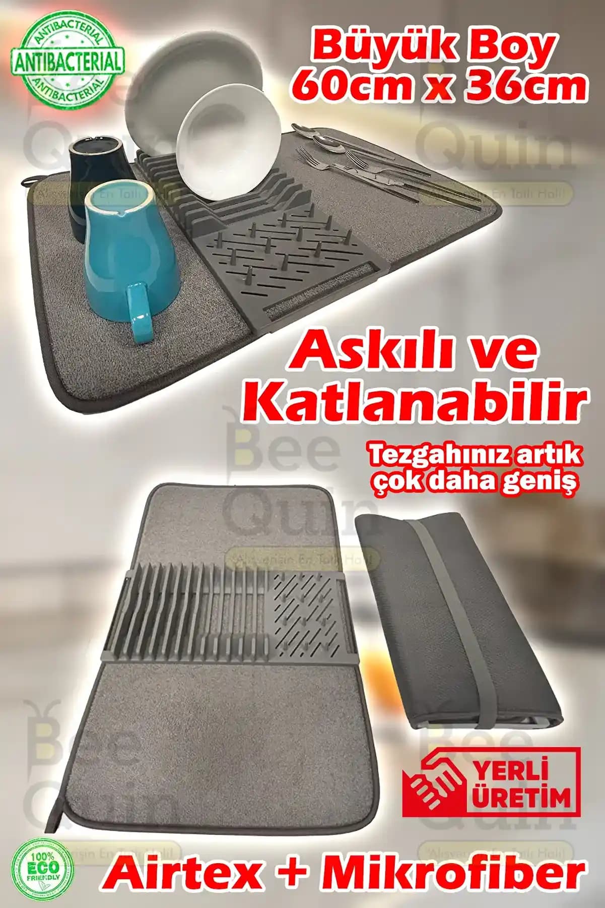 Mutfak Dekorasyonunda Pratik ve Estetik Çözüm: Su Emici Bulaşık Matları