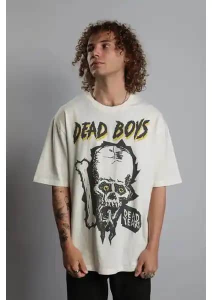 Overdrive Dead Boys Vintage Oversize T-Shirt: Rahat ve Şık Sokak Modası Ürünü