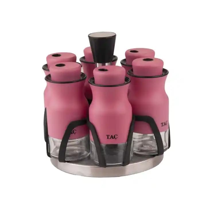 Pembe Baharatlıklar ile Modern ve Şık Mutfak Dekorasyonunu Tamamlayın