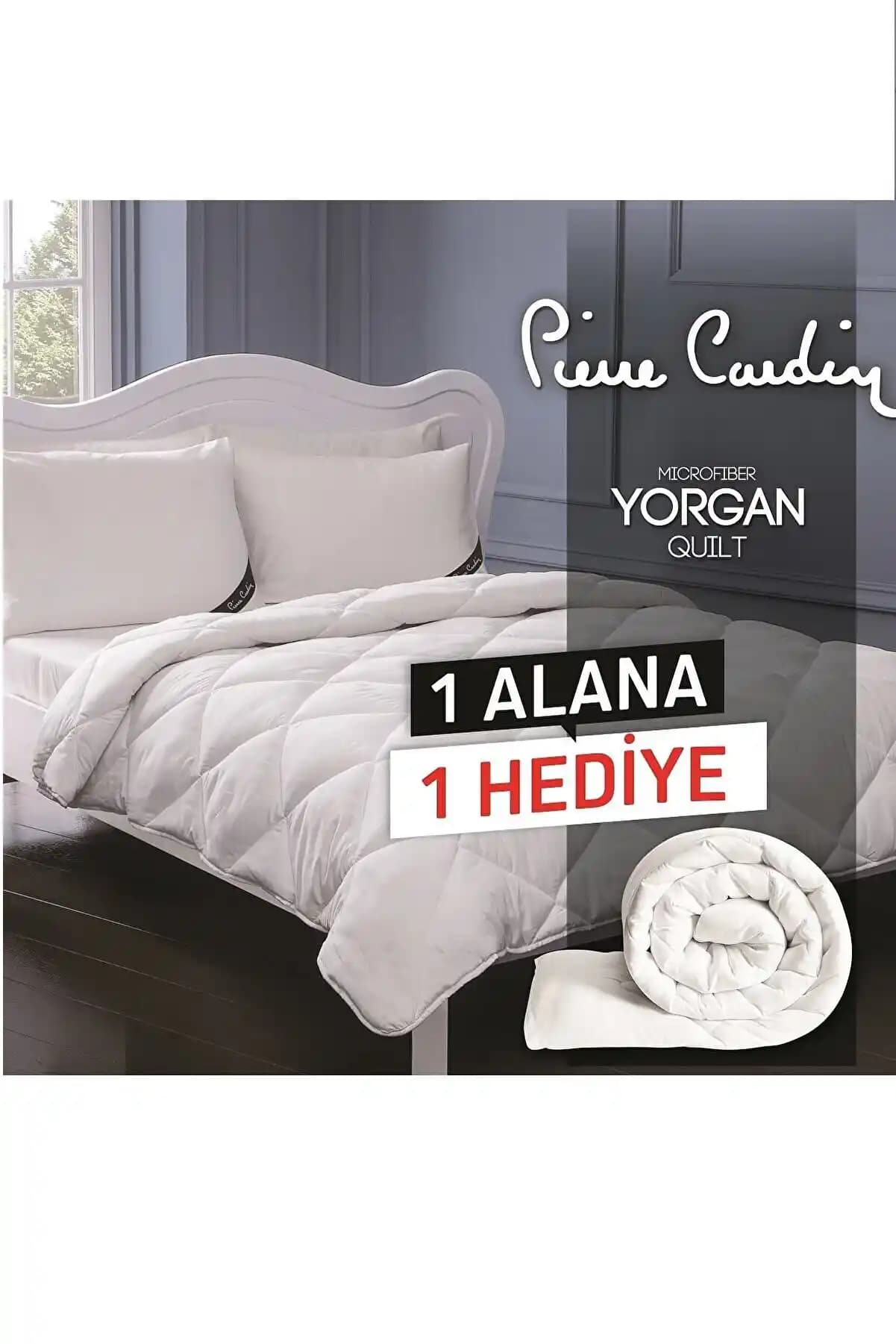 Pierre Cardin 2'li Mikro Fiber Yorgan Tek Kişilik Modern ve Şık Uyku Seti